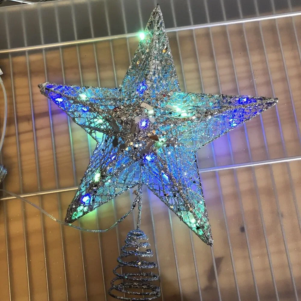 Christmas Star Lights Up And Works Tree Or Table Top